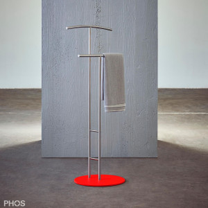 GSDSB2-BPR Стойка Valet - бесшумная накладная, опорная плита: красная. PHOS