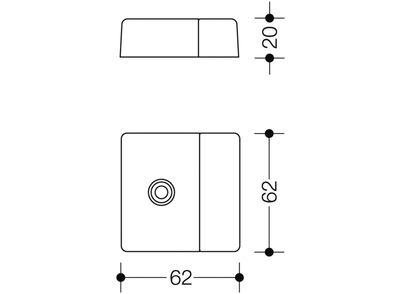 100XA625 напольный дверной буфер HEWI Serie 180 | Edelstahl  - Вид №3