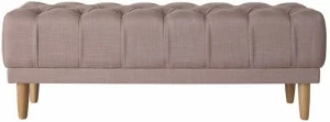 Heavens Стеганая скамья, обитая тканью Scarlett