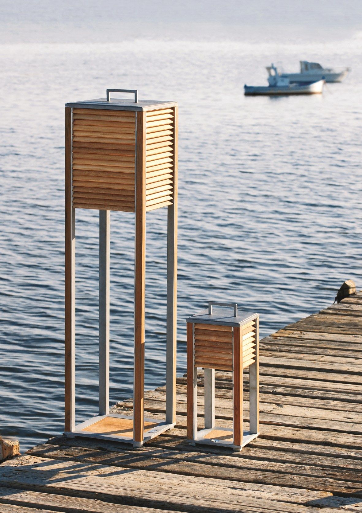 Напольная лампа из тикового дерева Ethimo имбирь ARCH-00037039 - Вид №4