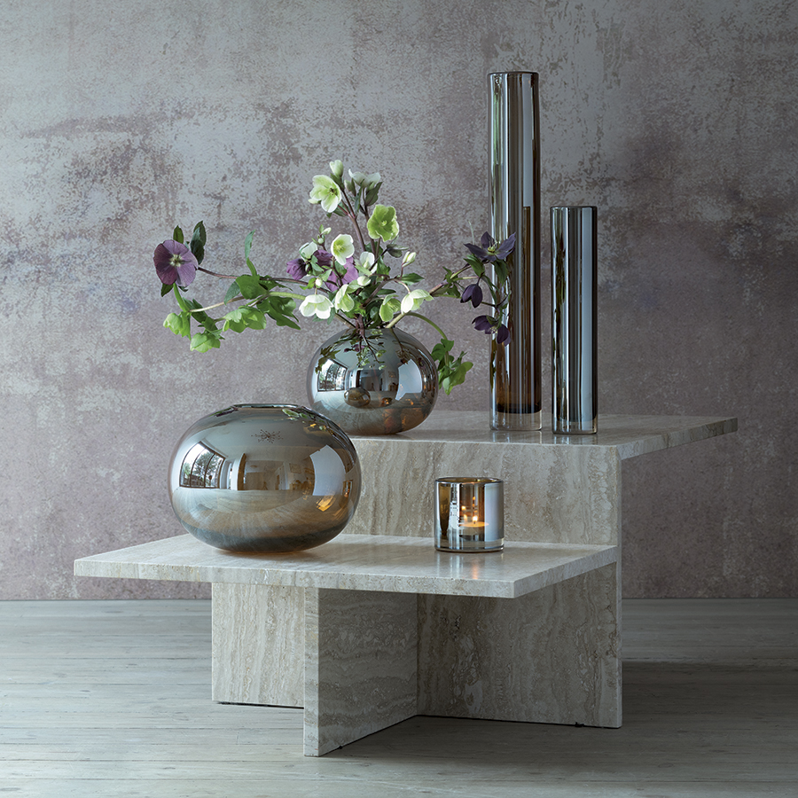 G1662-08-141 Подсвечник signature, epoque, 8,5 см, янтарь LSA International  - Вид №1