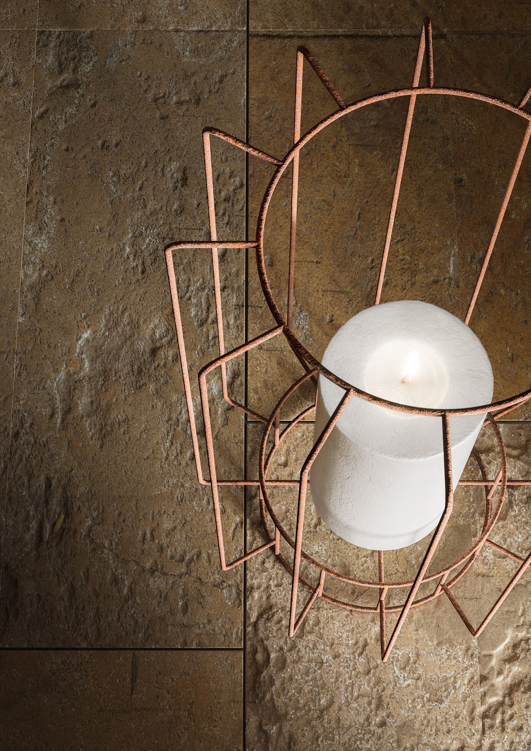 Фонарь из железного прута Pipedesign LANTERNA ARCH-00054240 - Вид №3