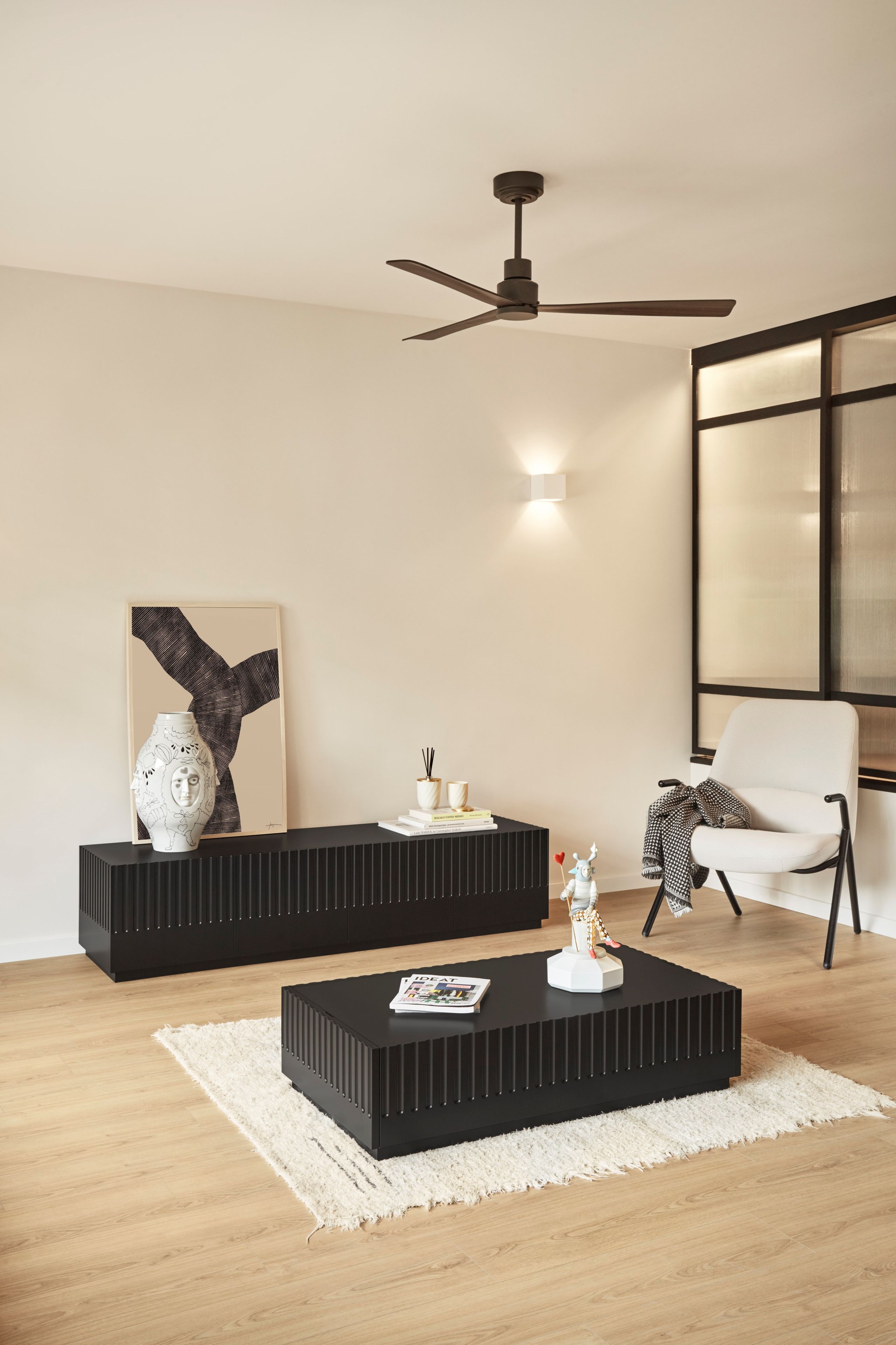 Низкий журнальный столик из МДФ с отсеком для хранения TEULAT Doric ARCH-00068030 - Вид №8