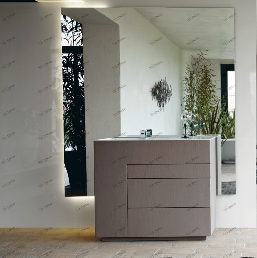 Комбинация ванной комнаты T02 в отделке Short 100 Milltek/32 ECOMALTA ARGILLA  MILLDUE TOUCH TOUCH02