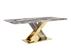 Прямоугольный стол из искусственного мрамора