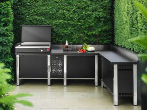 Подвижная поддержка с распашными дверями push &amp; pull из нержавеющей стали