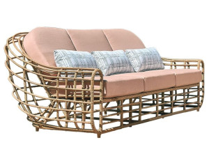 3-местный садовый диван из смолы