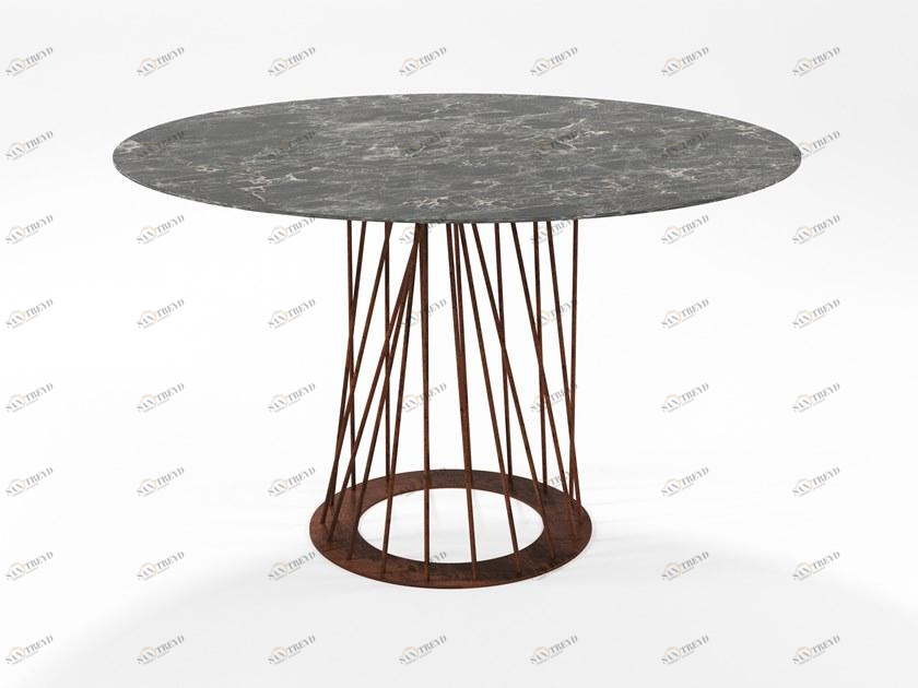 Barel Стол из прутьев высокого давления и цельного железа Sistema santiago sun-id-1409831