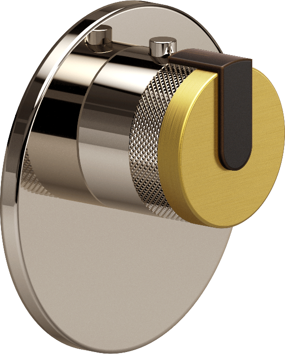 E-8027-R1BAUE-L1OB-PN-T Термостатический переключатель 3/4-Внешняя часть GRAFF MOD+