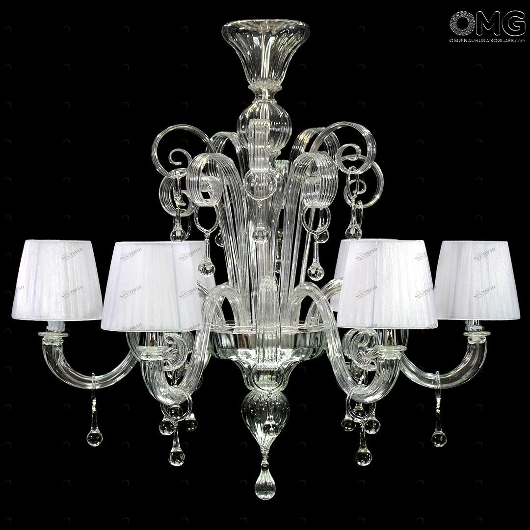 1248 ORIGINALMURANOGLASS Люстра-канделябр - Пастораль - муранское стекло OMG  см CLASSICO