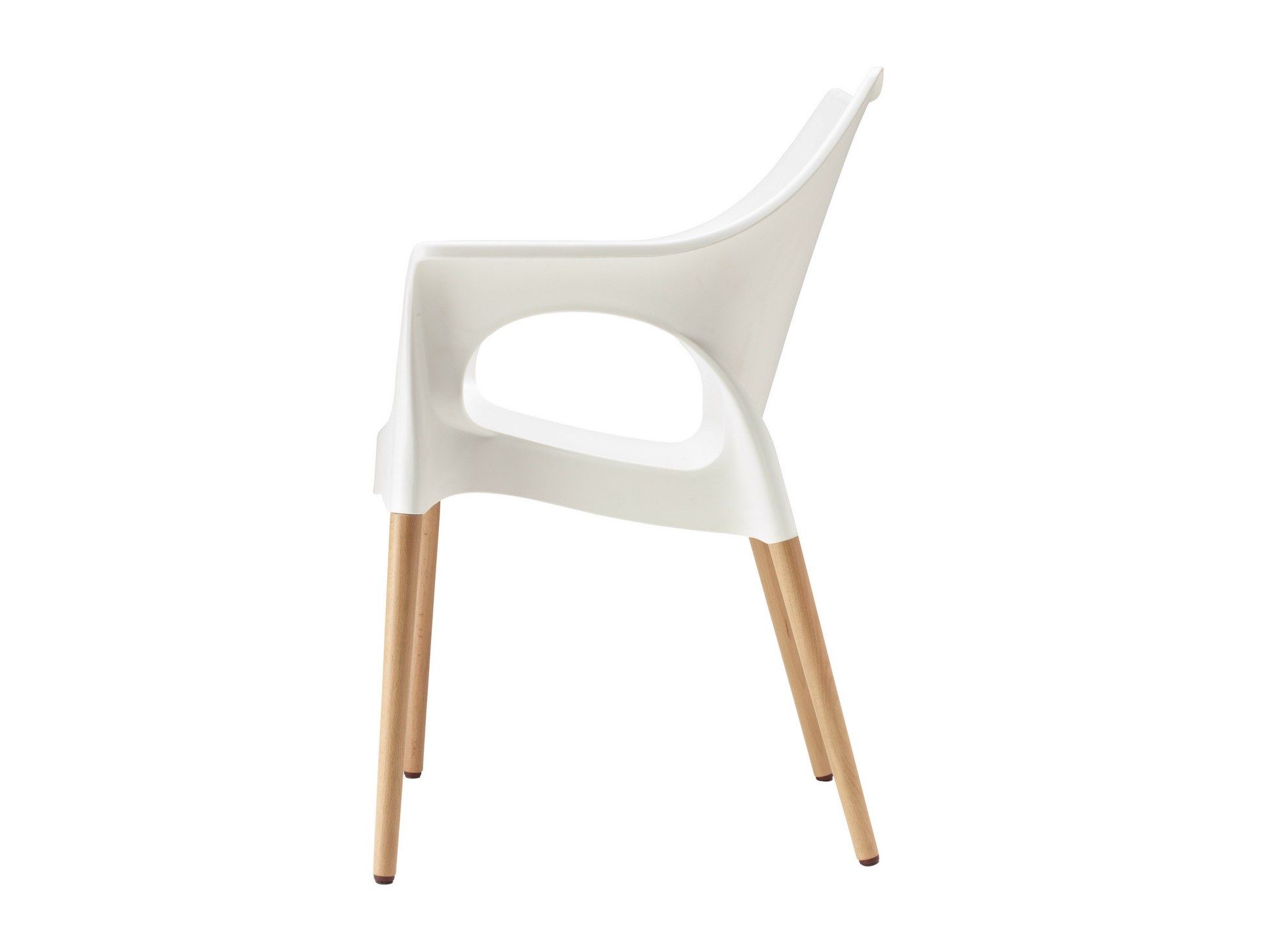 Штабелируемый стул из инженерного пластика с подлокотниками S-CAB NATURAL OLA ARCH-00115663 - Вид №2