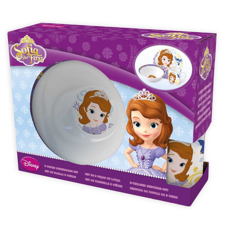 244997 Посуда керамическая Набор посуды керамической в подарочной упаковке 3 пр. "София Прекрасная" Santreyd 