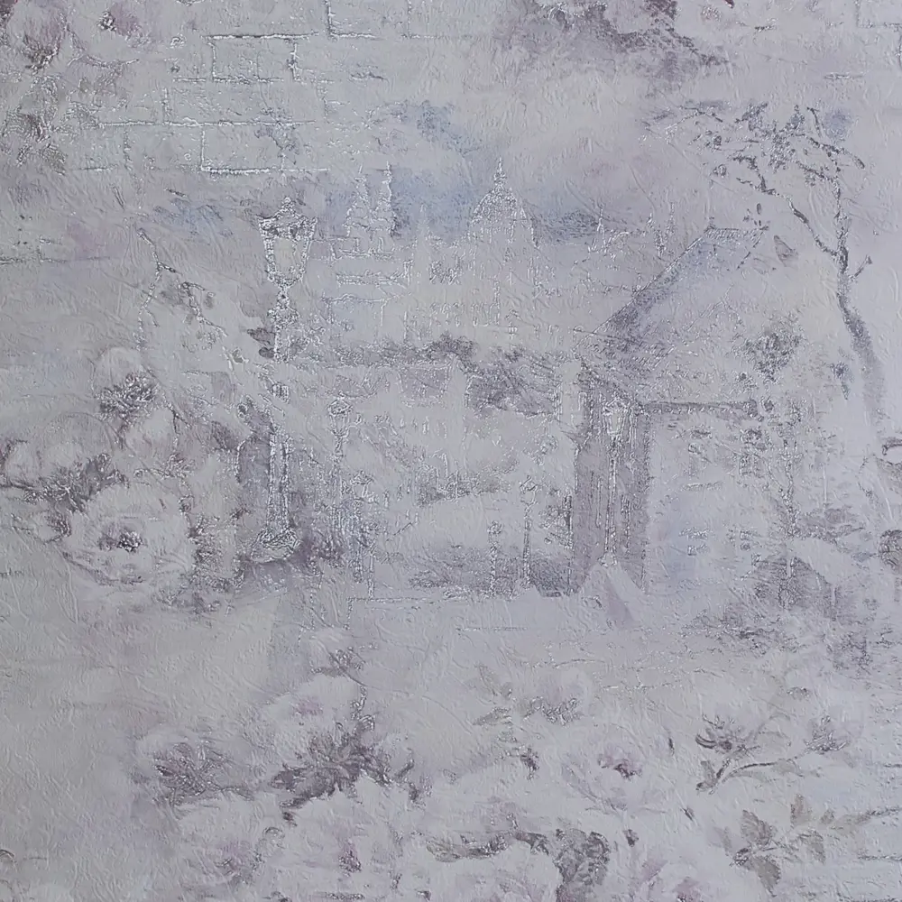 Московская обойная фабрика Азалия - серые бумажные обои с перламутровым рельефом 81951658 STLM-0821042 - Вид №1