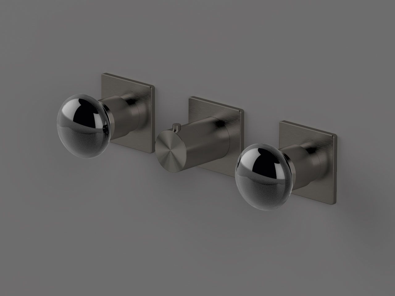 Нержавеющая сталь встраиваемый термостатический смеситель для душа с 3 отверстиями Radomonte Mirò ARCH-00092211 - Вид №3