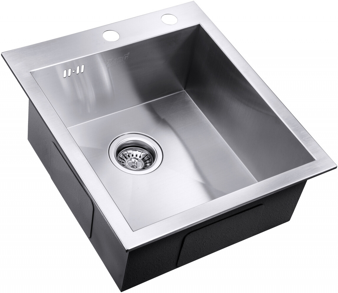 Мойка кухонная ZorG Inox RX 4551 из нержавеющей стали, сталь RX-4551
