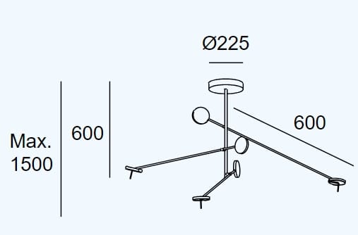 Стальной светодиодный потолочный светильник LedsC4 Invisible ARCH-00034758 - Вид №10