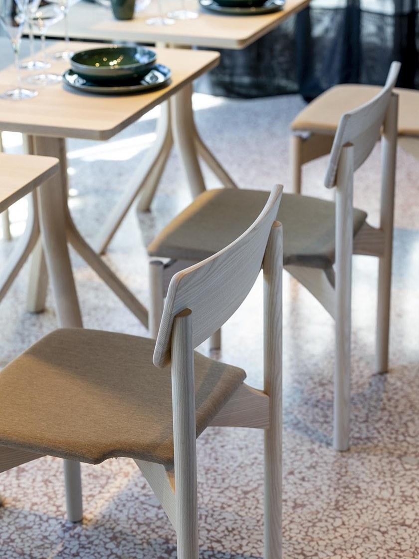 SIPA Стул из лакированного ясеня со встроенной подушкой Spam sun-id-1399776 - Вид №2