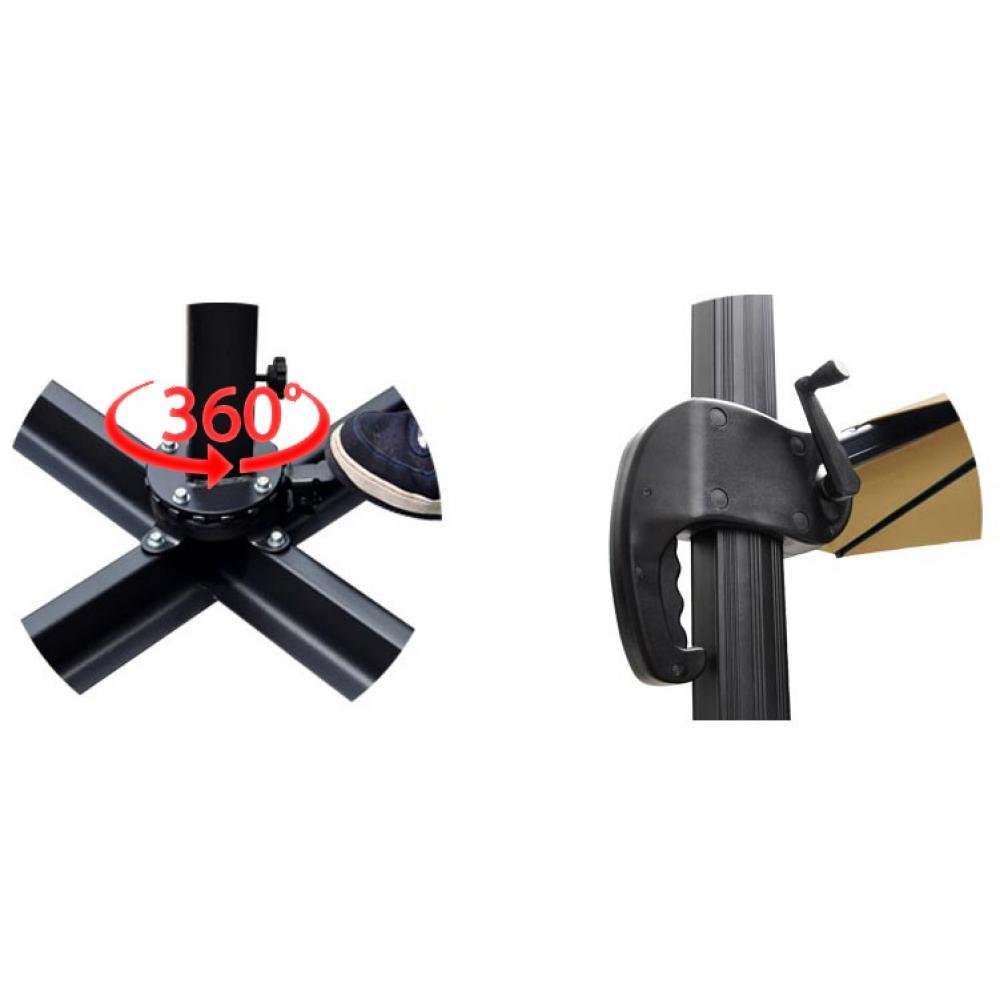 Зонт уличный бежевый 3х3 м AFM-3x3-Beige AFINA  240932 Бежевый  - Вид №3