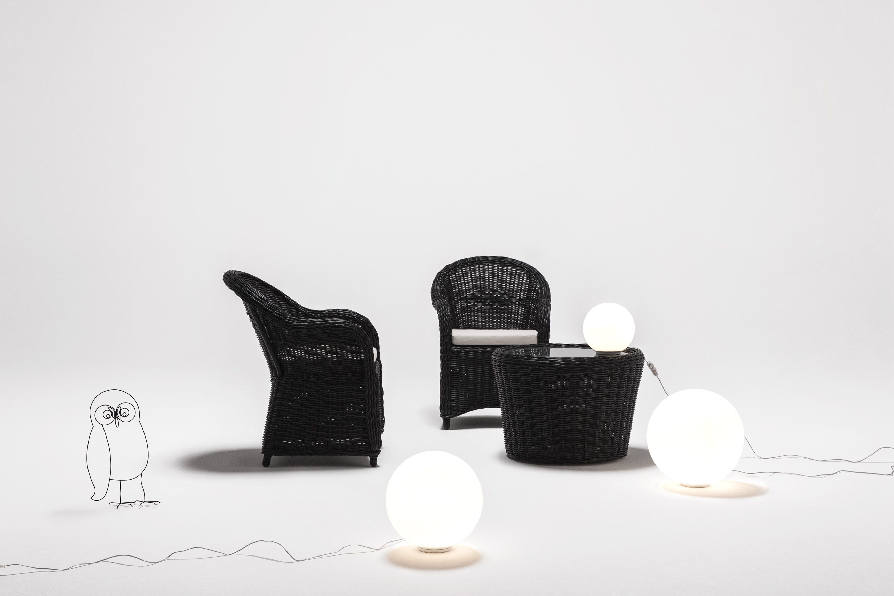 Журнальный столик из синтетического волокна Il Giardino di Legno Wapiti ARCH-00057749 - Вид №1