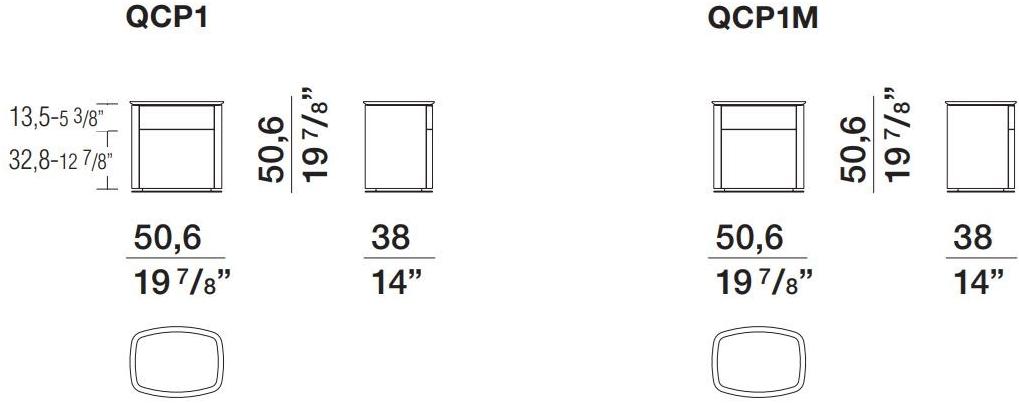 Molteni & C. Тумбочка из эвкалипта прямоугольная с ящиками sun-id-1387272 - Вид №4