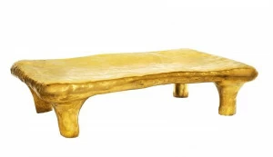 Scarlet Splendour Прямоугольный журнальный столик из латуни Fools' gold