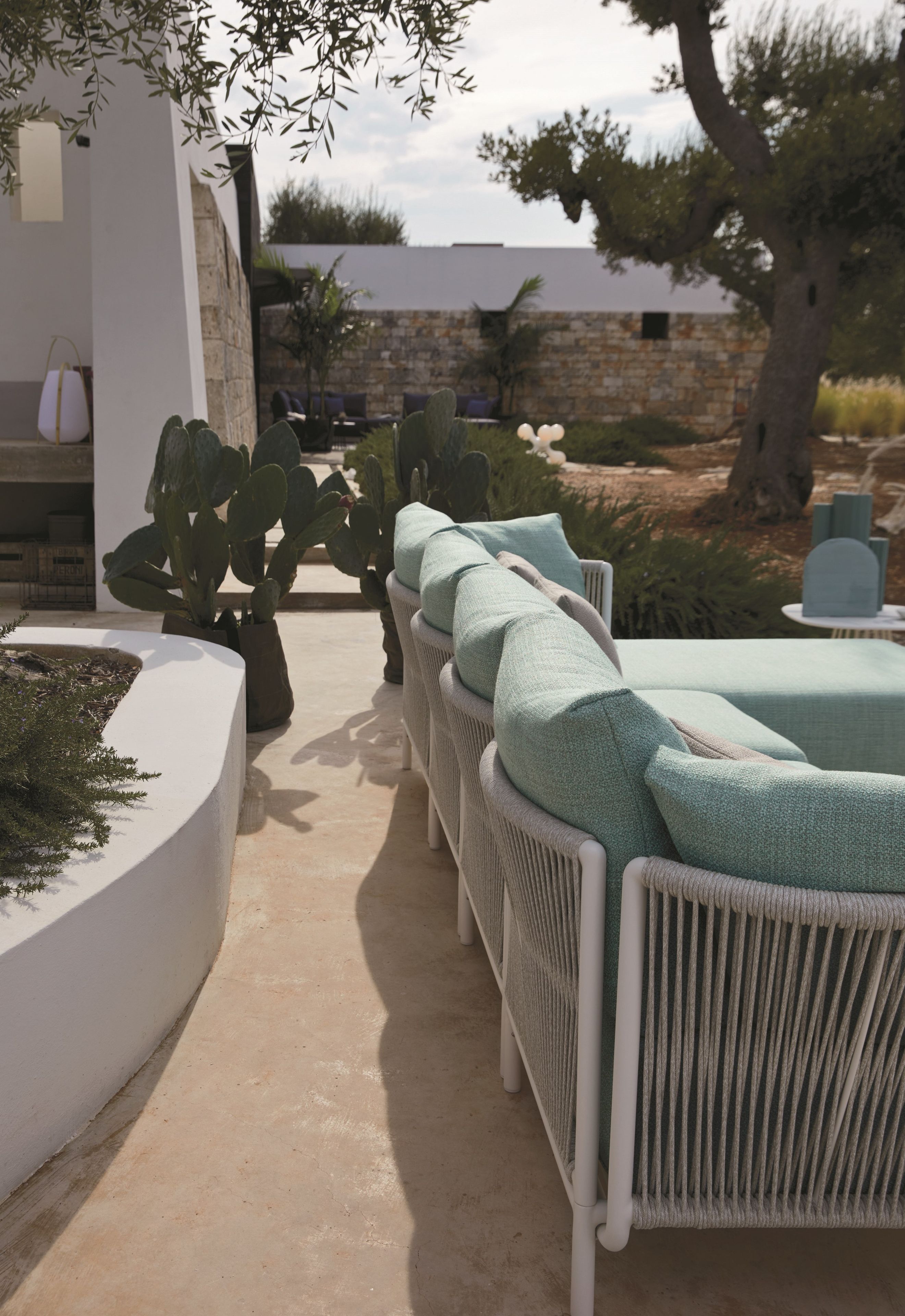 Плетеный диван-шезлонг с полиэфирной веревкой Roberti Queen ARCH-00127122 - Вид №4