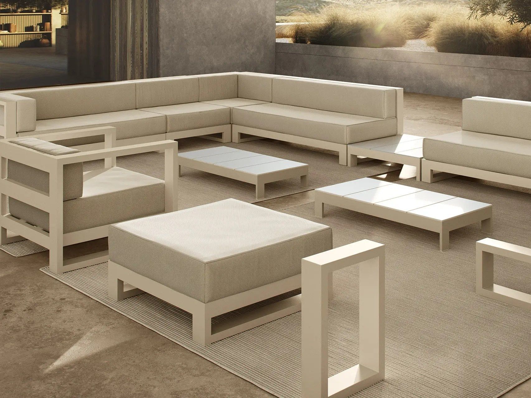 Ткань сад диван Vondom Posidonia ARCH-00099836 - Вид №4