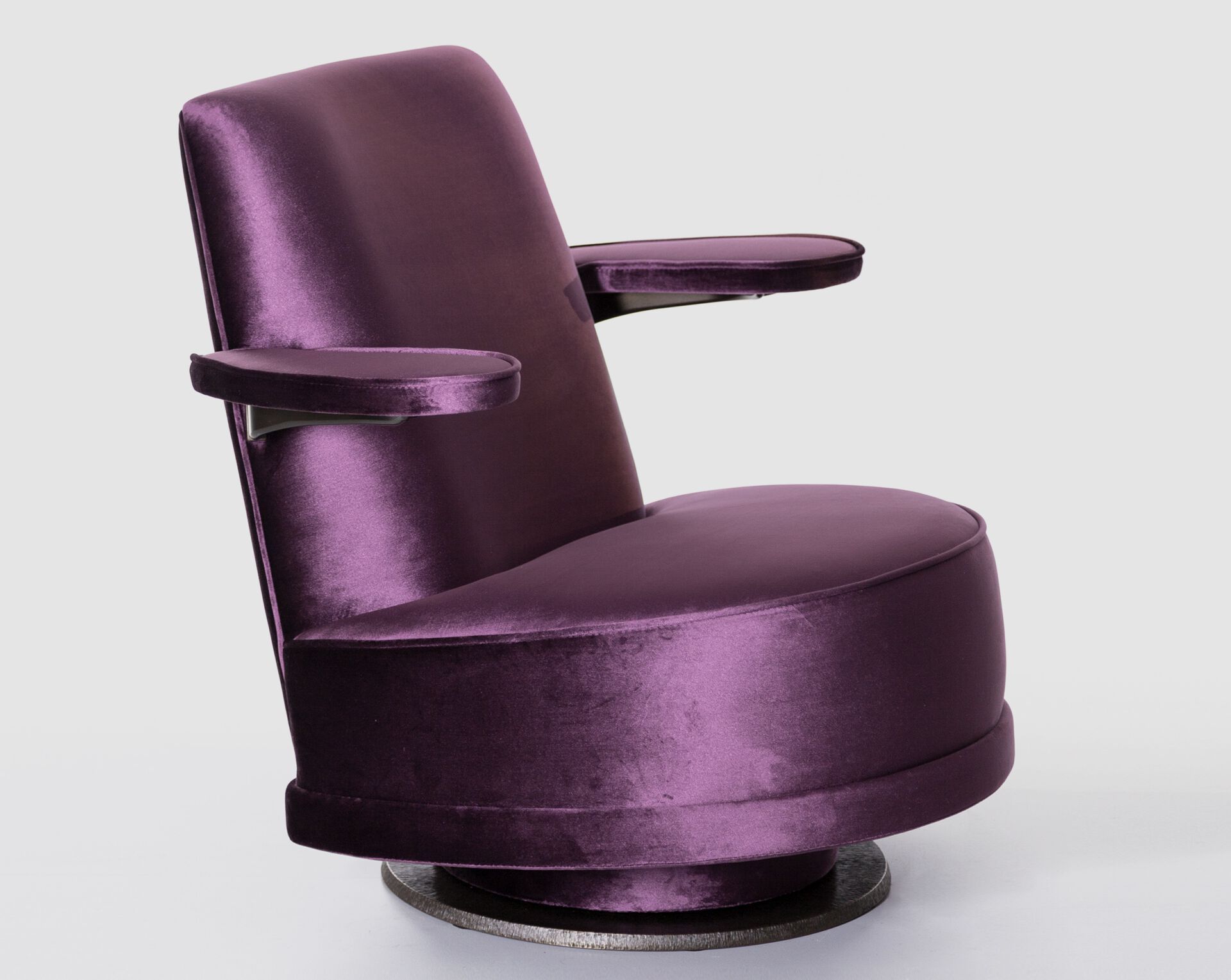 Тканевое вращающееся кресло с подлокотниками Lorenzo Tondelli GIADA ARCH-00010145 - Вид №1