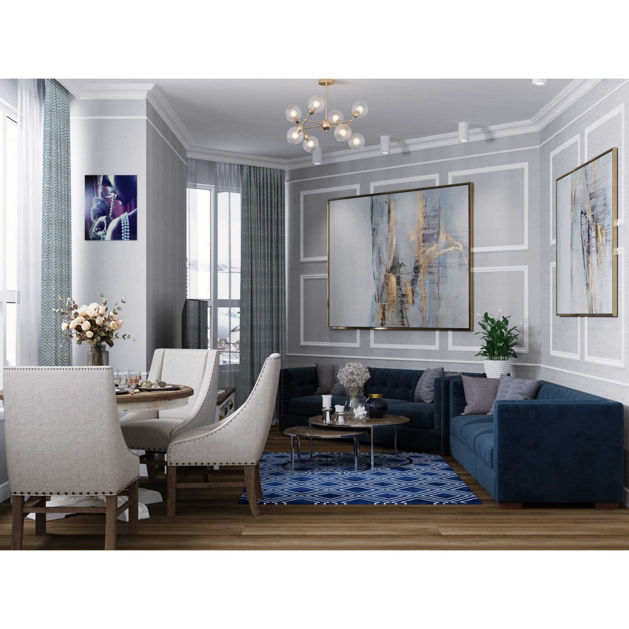 18178659 Молдинг настенный С19/40 200х4 см, полистирол Santreyd  - Вид №6