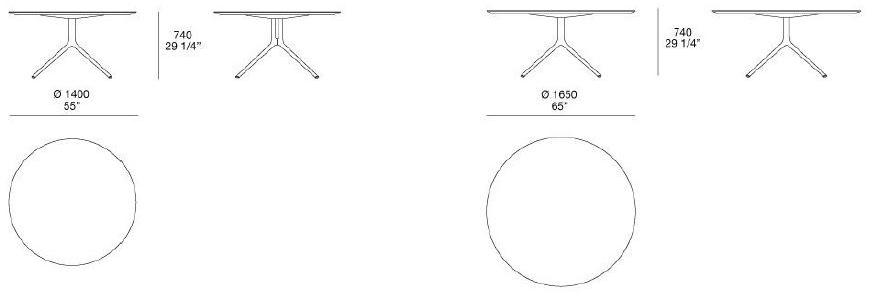 Poliform Круглый деревянный стол Mondrian sun-id-1490106 - Вид №1