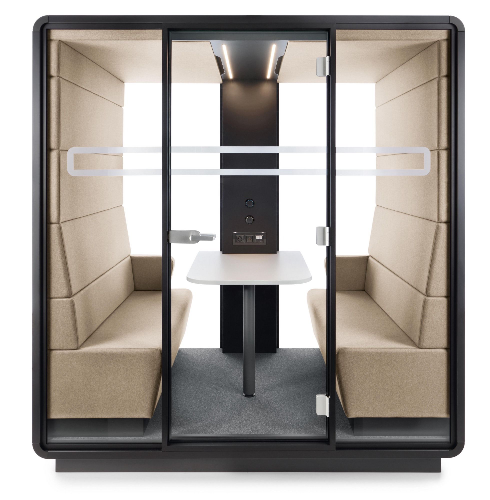 Многосторонняя акустическая офисная кабина со встроенным освещением Mikomax Smart Office Hushoffice ARCH-00086277 - Вид №34