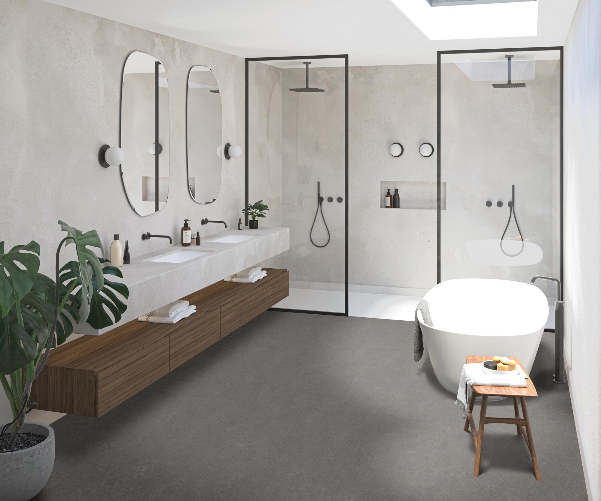 Противоскользящий виниловый пол с эффектом цемента BEAUFLOR Blacktex ARCH-00094413 - Вид №1