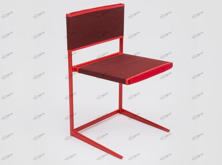 Danese Milano Стул из металла с порошковым покрытием и хлопка sun-id-1425867