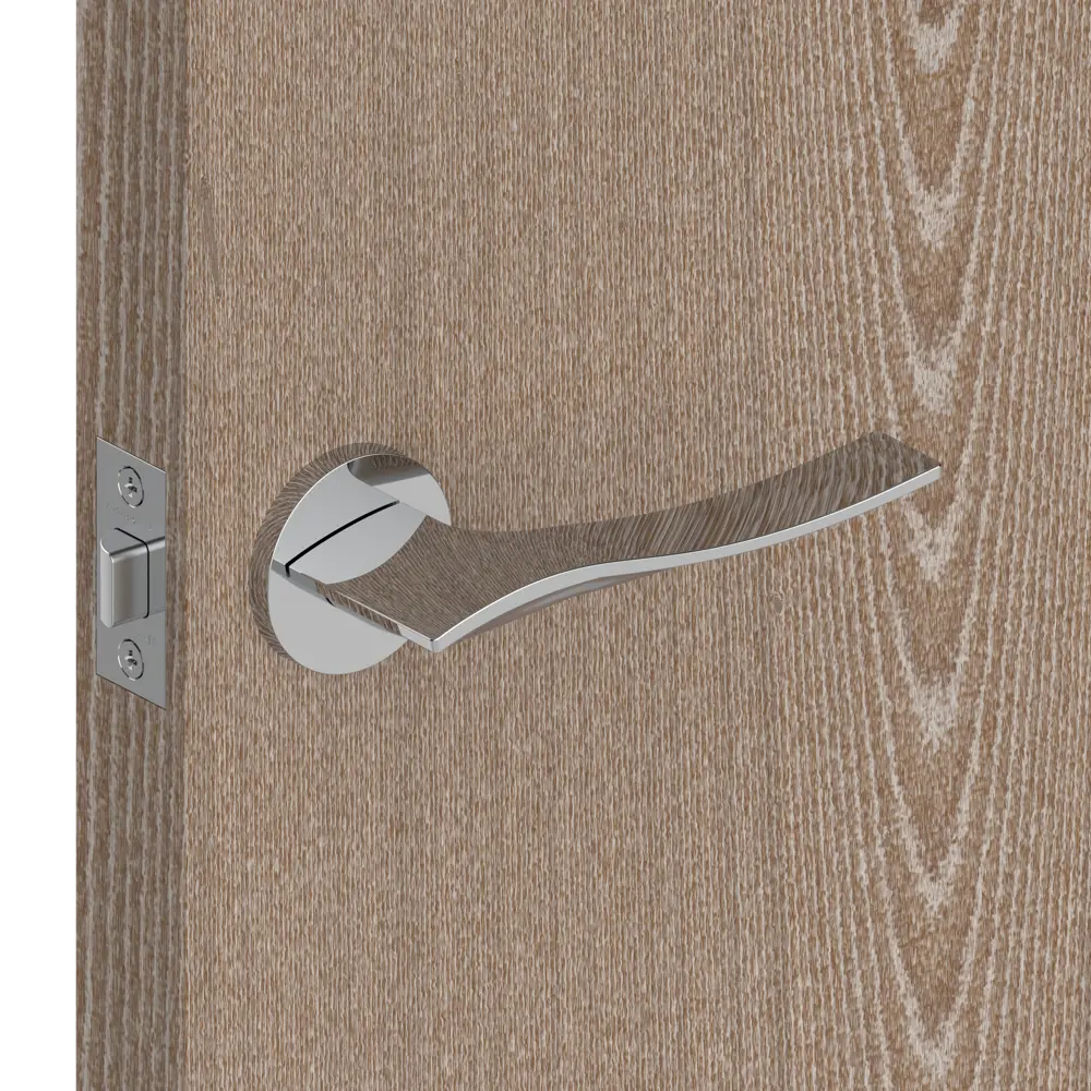 Ручка дверная Armadillo Aqua URS без запирания ЦАМ гальваническое покрытие цвет хром STLM-2153661 - Вид №3