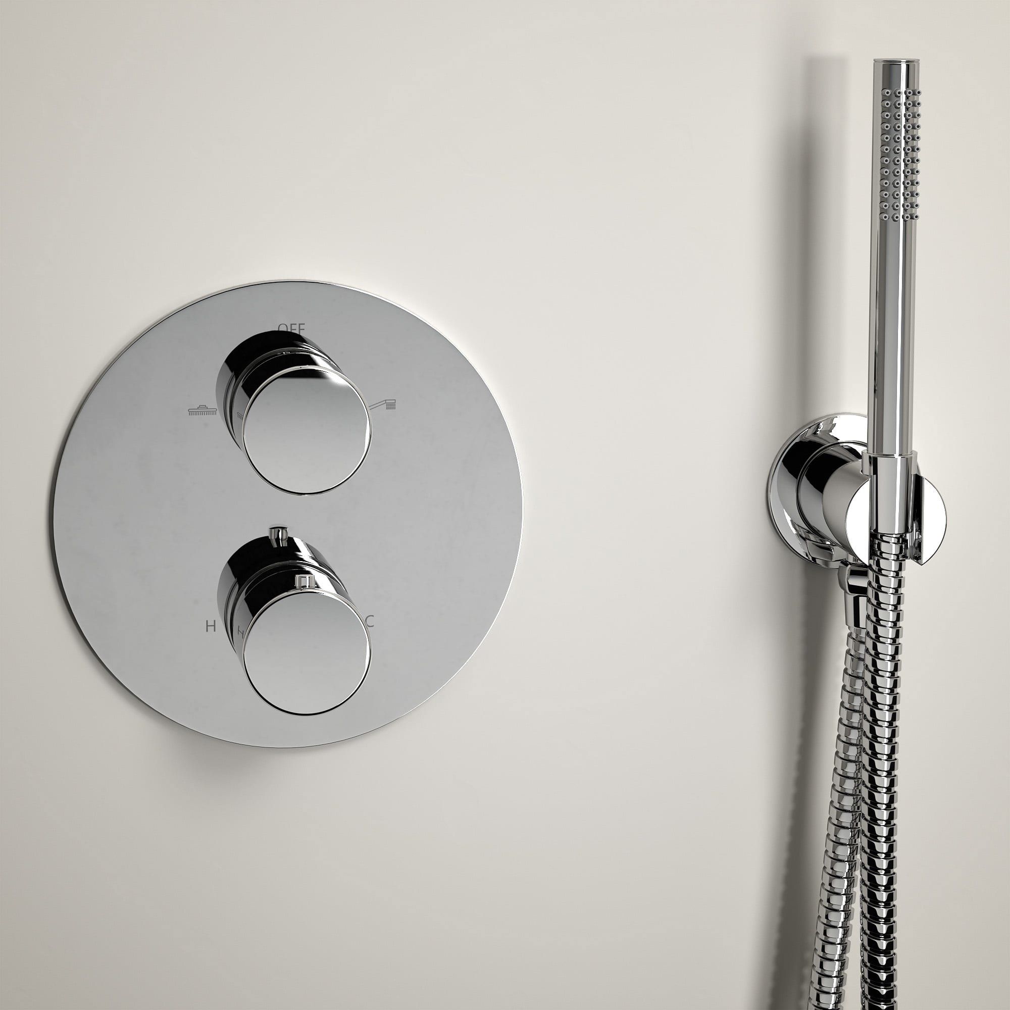 Встраиваемый смеситель для душа с 4 отверстиями и ручным душем LUSSO Luxe ARCH-00019541 - Вид №3