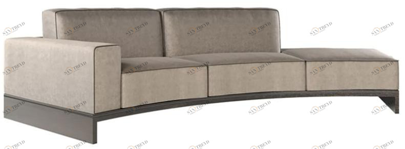 Jetclass Изогнутый диван из ткани Da vinci Jvc313