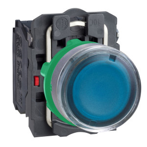 XB5AW36M5C0 КНОПКА 22ММ 230-240В СИНЯЯ С ПОДСВЕТКОЙ, ЗАПОДЛИЦО, ПЛАСТИК C0 Schneider Electric Harmony XB5