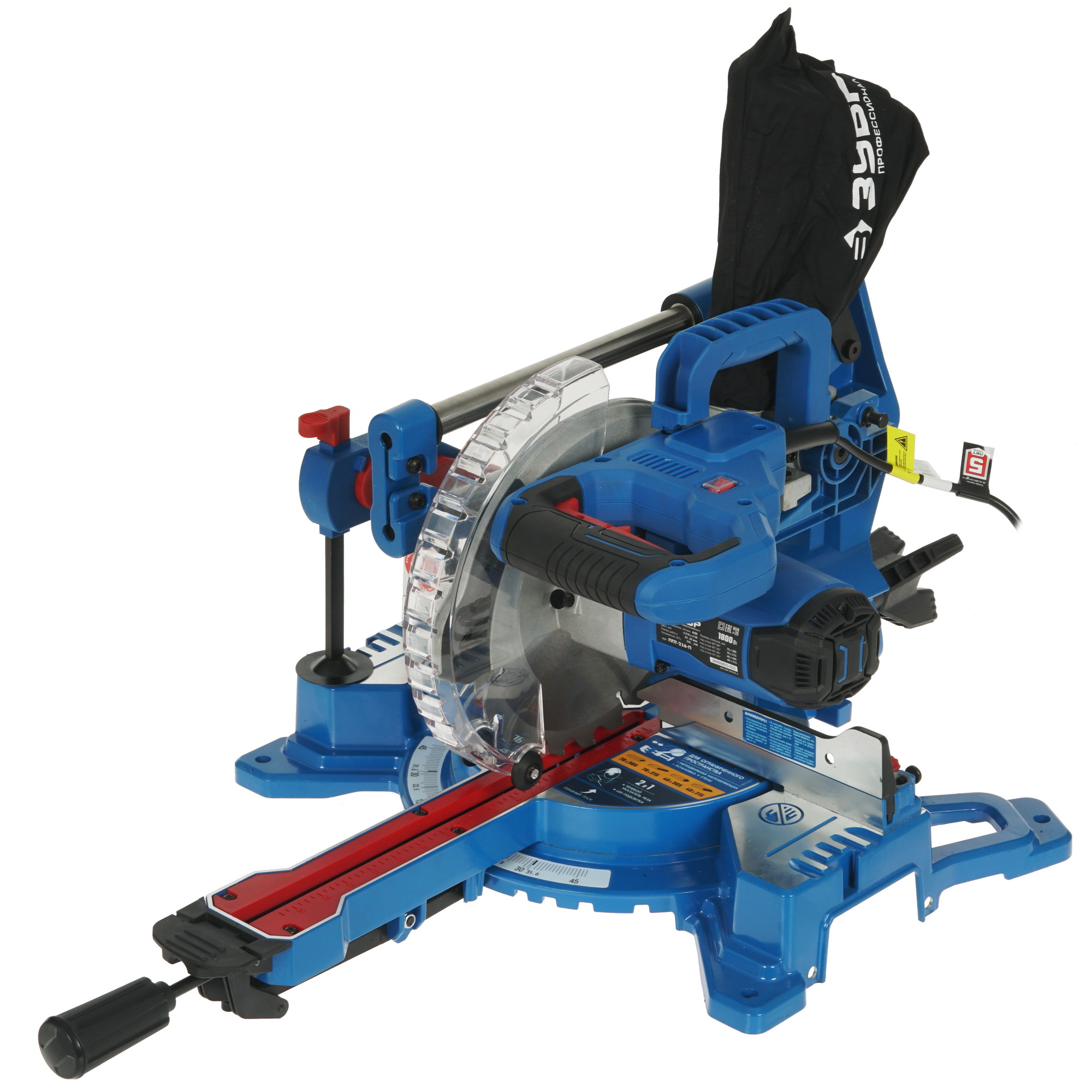 Торцовочная пила  Зубр Профессионал ППТ-216-П 5336825 STDN-0060042 - Вид №8