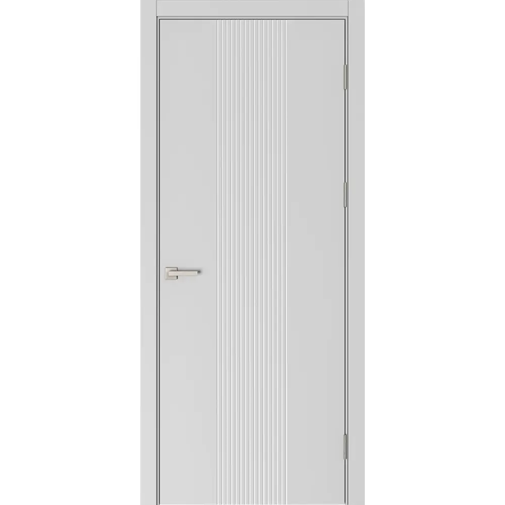 Дверь межкомнатная глухая Вилия 60x210 см эмаль цвет серый с замком и без петель 89464681 STLM-2127084 BELWOODDOORS 