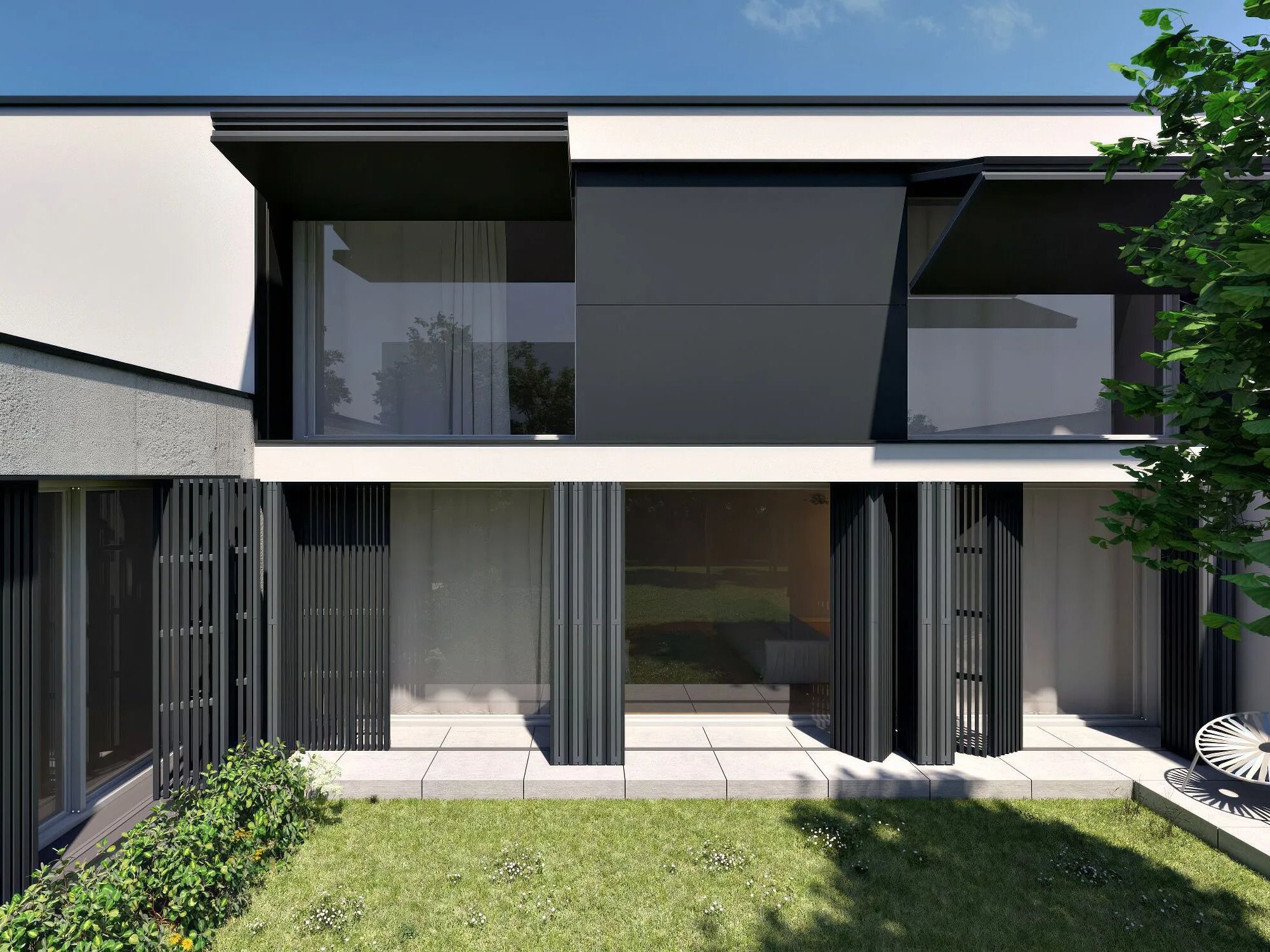 Motorized aluminium solar shading ROSSENI LIFTING FOLDING SHUTTER ARCH-00116007 - Вид №3