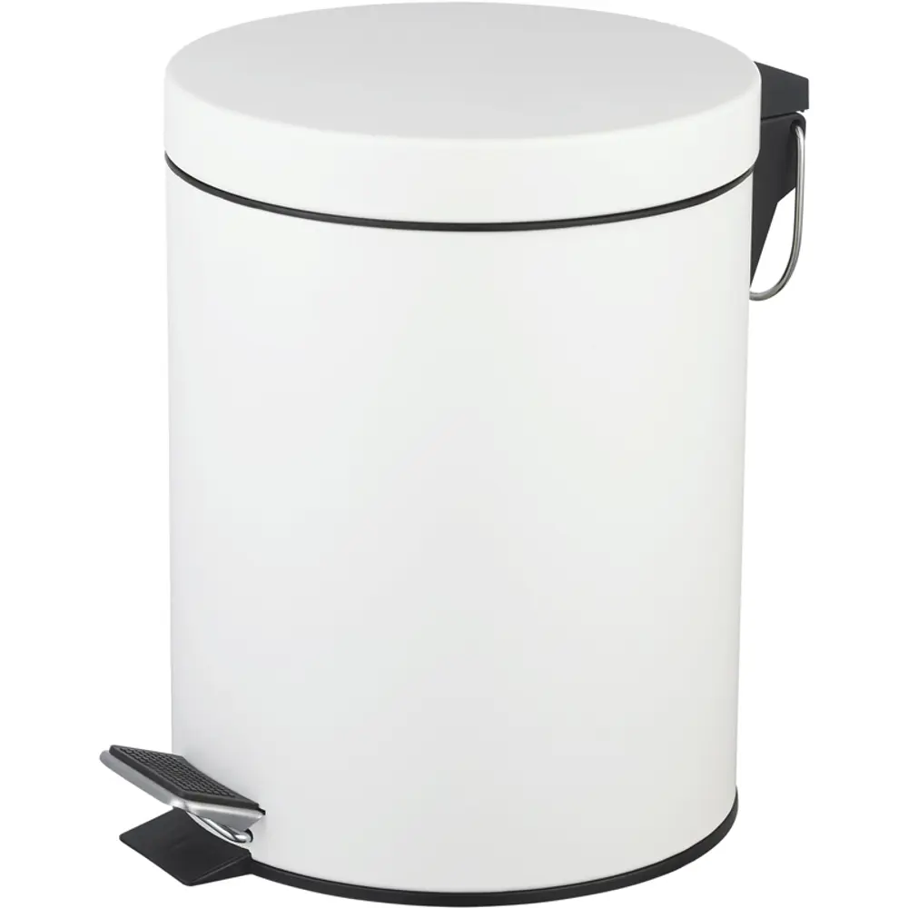 Контейнер для мусора для ванной KONSENSA Терни 5 л сталь цвет белый STLM-2097858 - Вид №2
