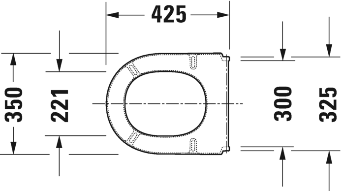 0063810000 Крышка сиденье для унитаза Duravit Starck 3 - Вид №2