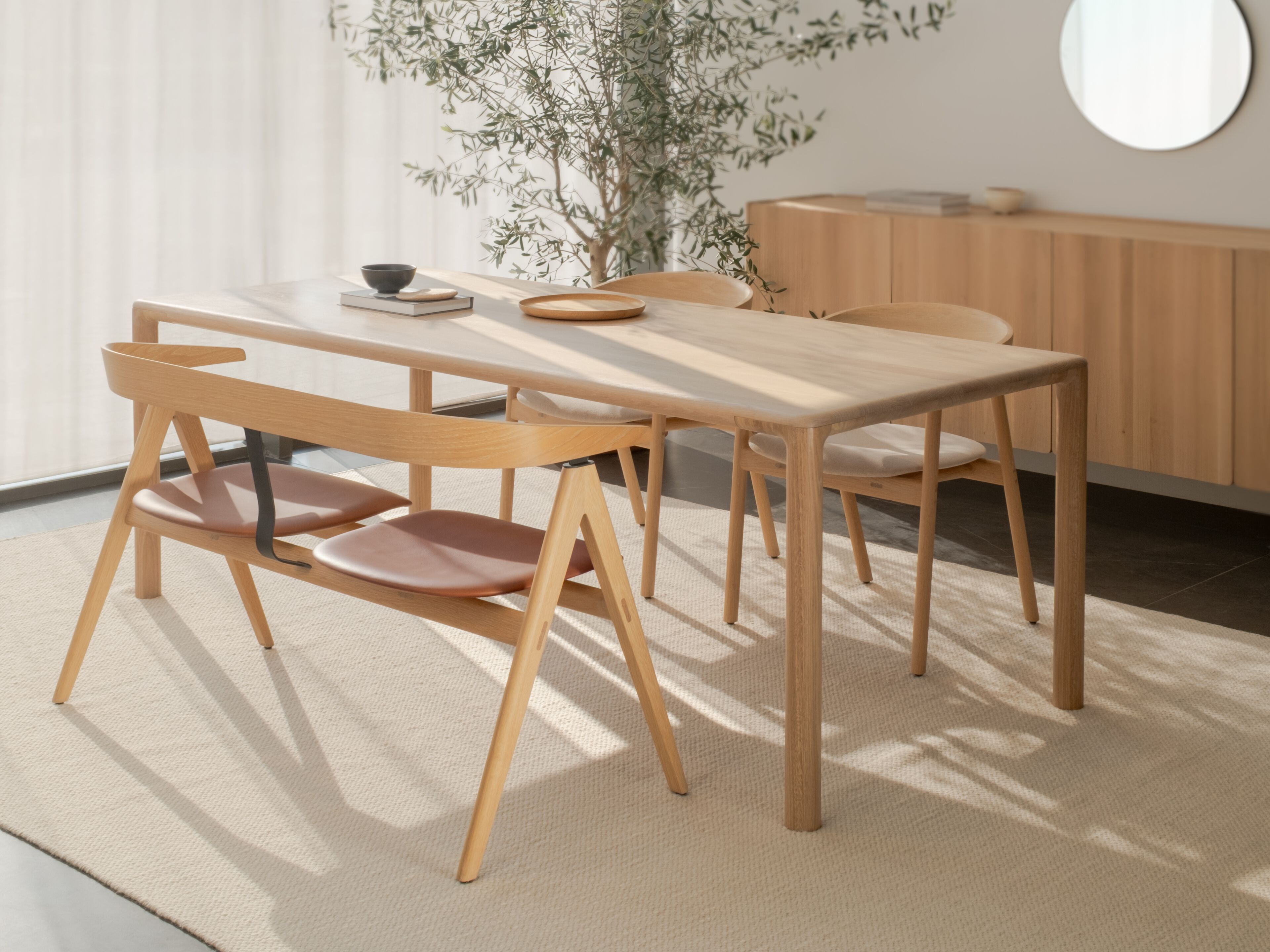 Кожаная мягкая скамья со спинкой Gazzda Ava ARCH-00114690 - Вид №6