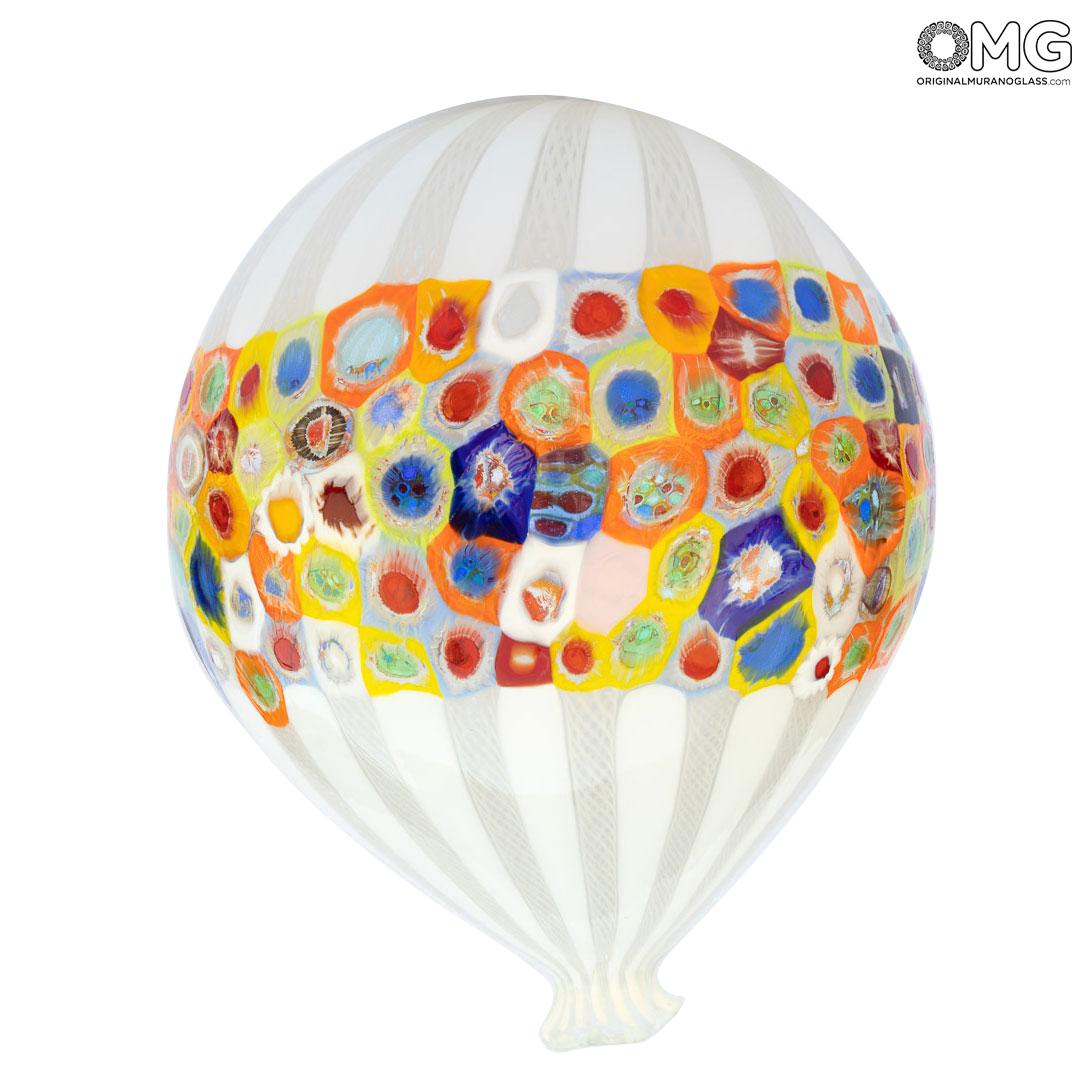 3446 ORIGINALMURANOGLASS Потолочный светильник воздушный шар с миллефиори - муранское стекло OMG 20 см  - Вид №1
