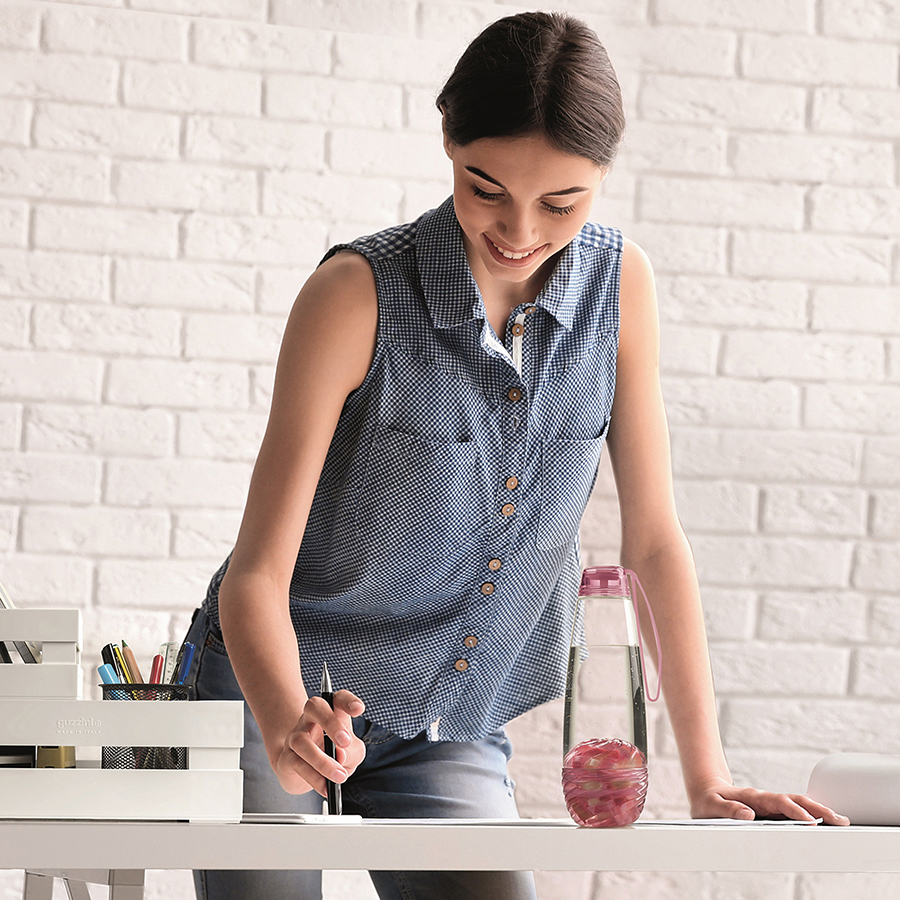 11640159 Бутылка для фруктовой воды h2o розовая Guzzini  - Вид №3