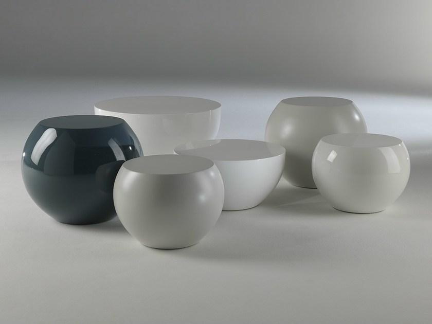 Meridiani Низкий круглый журнальный столик из полиуретана sun-id-1422039 - Вид №2