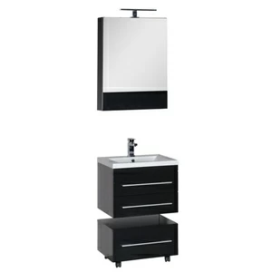 Комплект мебели Aquanet Нота 58 черный (камерино)