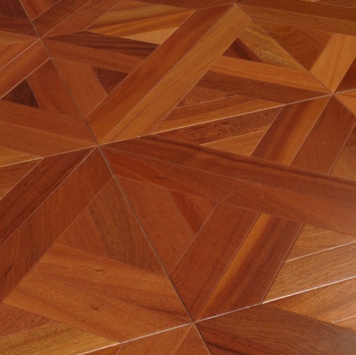 Модульный паркет Marco Ferutti Linea Linea Сапели Сапеле (Гладкая) 405х405 мм 2600600039 - Вид №1