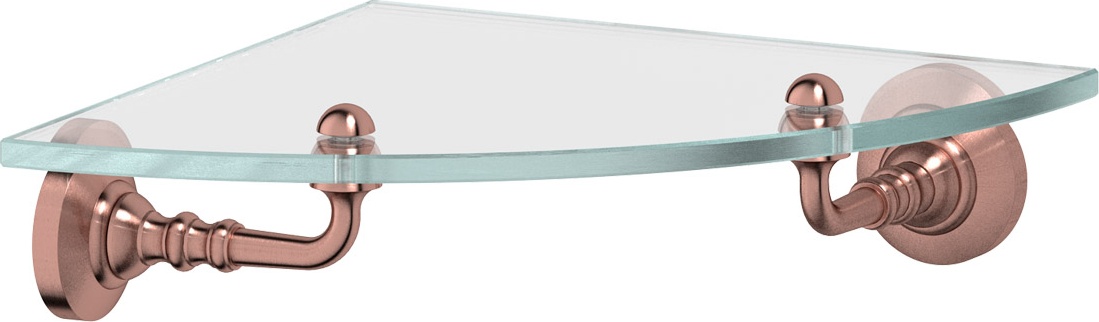 STI 618 Полка угловая с держателями 22 cm 3SC STILMAR ANTIQUE COPPER Treesseci 3SC