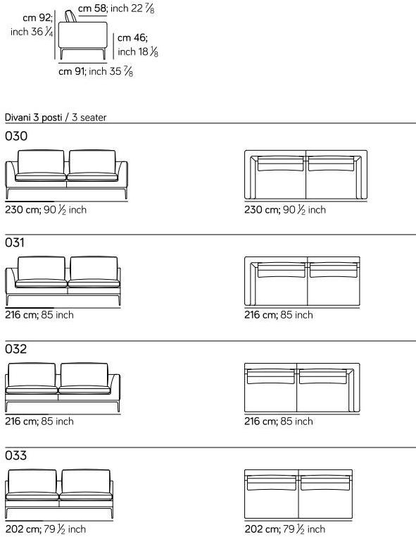 AMURA 4-х местный тканевый диван Leonard Am024.146+147 - Вид №4